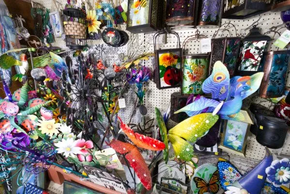 Wind spinners and gifts at Gateway Farm & Pet