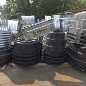 Water and feed containers at Gateway Farm & Pet